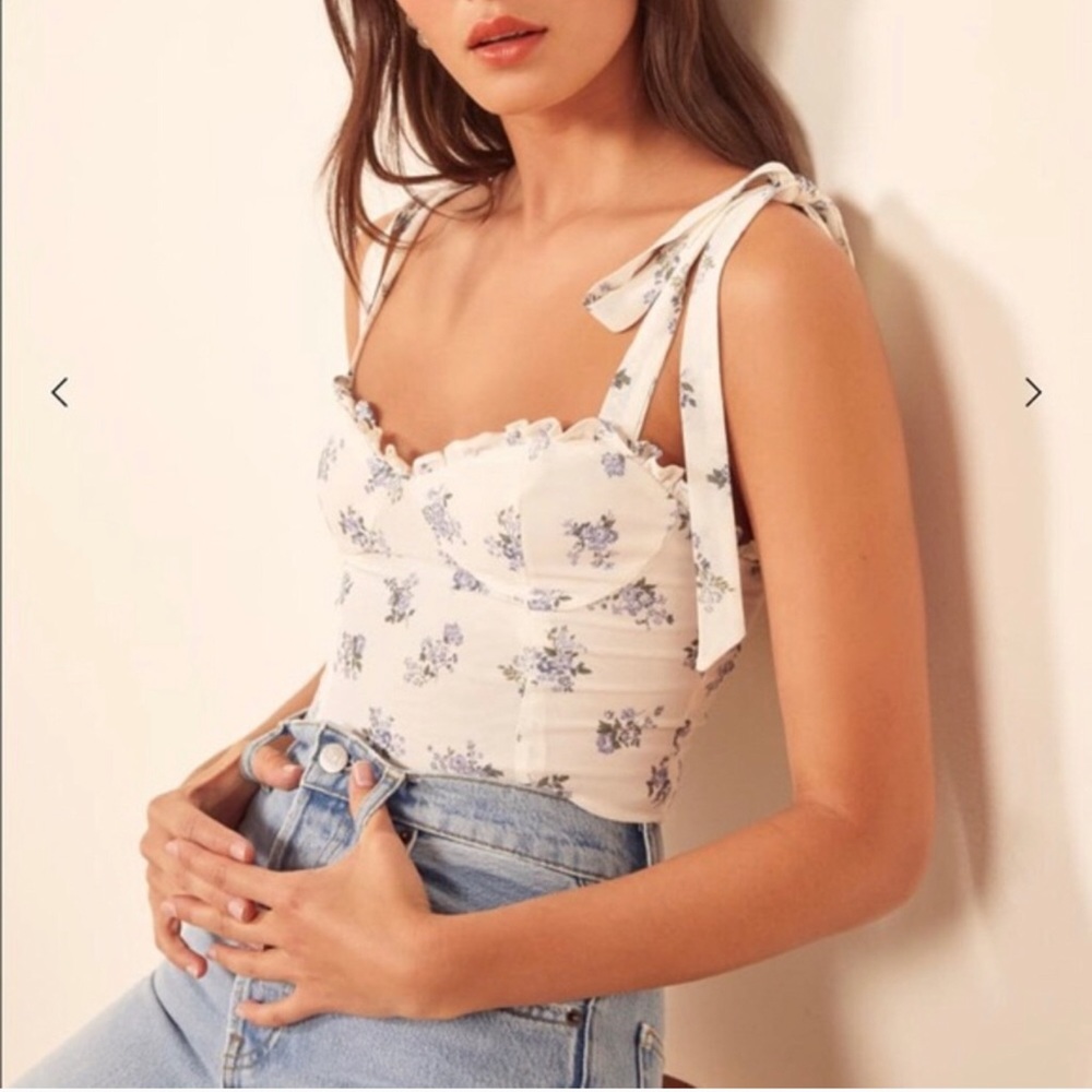 Reformation Blanca Top RARE FLORAL